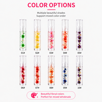 Huile à lèvres transparente hydratante effet brillant RTS 5ml, 11 styles, parfum rose, faible MOQ 3 pièces, vente en gros, logo personnalisé