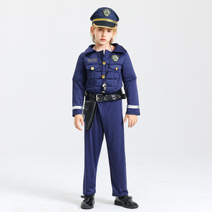 Fantaisie Halloween jeu de rôle tenues officier de Police habiller enfants Cosplay fête carrière Police uniforme tenues Costume pour la fête - Product Image 3