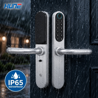 Serrure Intelligente HUNE en Aluminium Étanche IP65, Corps Durable Résistant à l'Eau, Norme ANSI pour Porte Intérieure de Chambre, Projet de Rénovation et Amélioration