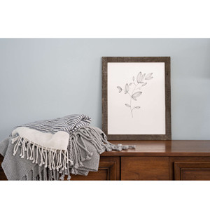 HMS cornice in legno massello Espresso rustico 12 \ "X13 \" Double face con taglie A1 A3 A5 per foto - Product Image 2