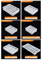 Boîte utilitaire polyvalente de 21,3'' * 14,6'' * 3,9'', bac de séchage, caisse en plastique perforée