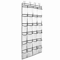Organisateur de chaussures suspendu au mur avec poches en maille non tissée placard en tissu articles divers sac de rangement de chaussures support pour salle de bain