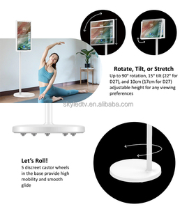 ทีวีสมาร์ทแอนดรอยด์ LED สีขาวขนาด 27 นิ้ว พร้อมหน้าจอสัมผัส กล้องในตัว หน้าจอเคลื่อนย้ายได้ รองรับการฉายภาพแบบอินเทอร์แอคทีฟสำหรับการออกกำลังกาย - Product Image 5