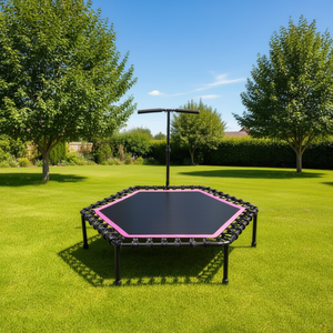 Trampolín Elástico Rosa de 45 Pulgadas (114 cm) con Reposabrazos, Categoría de Producto: Trampolines - Product Image 2