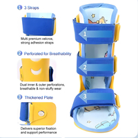 Orthèse cheville-pied pédiatrique réglable AFO pour enfants, attelle de cheville à fermeture magnétique pour pied tombant, varus, valgus, fracture
