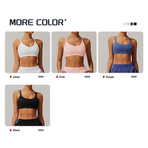 <span class=keywords><strong>Soutien</strong></span>-<span class=keywords><strong>gorge</strong></span> de <span class=keywords><strong>sport</strong></span> simple et sexy à dos croisé, haute performance, en tissu ultra-confortable effet seconde peau, pour le yoga et le fitness féminin - Product Image 5