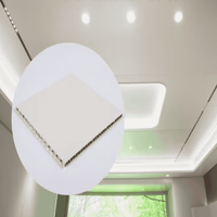 Panneau de plafond en aluminium blanc alvéolé, plafond suspendu en métal pour la maison, l'hôtel, l'école, l'hôpital, les projets commerciaux