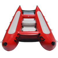Bote Inflable de PVC Tipo Catamarán, Cataraft, Bote de Rafting para 2 Personas para Deriva