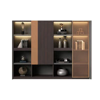 Meuble de classement de bureau en bois moderne et minimaliste, très demandé, avec rangement mobile, fabriqué en Chine - Sans tiroirs, usage commercial