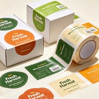 Étiquette autocollante en papier holographique imperméable personnalisée, imprimée sur rouleau, 2 pouces (5 cm), cercle de couleur, logo