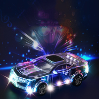 Haut-parleur portable stéréo TWS WS-380 Crystal Car Design avec radio Bluetooth, USB, TF, AUX, basses puissantes et fonction karaoké MS-539