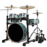 Batterie de percussions portable silencieuse pour adultes et enfants, idéale pour l'apprentissage et la pratique du jazz