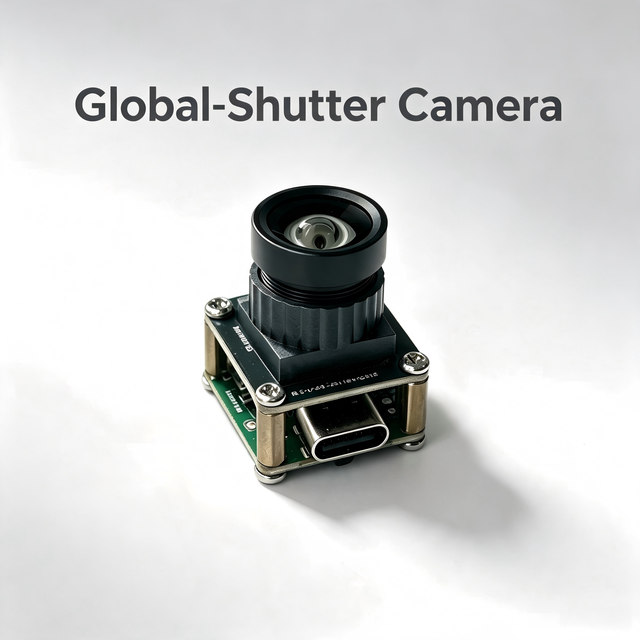 Monocular Global Shutter Camera Module, USB Industry Camera Module with Low Distortion Lens for Industrial Vision