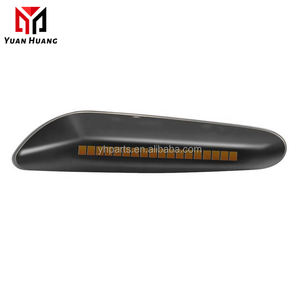 ไฟเลี้ยวด้านข้างแบบ LED เต็มรูปแบบ <span class=keywords><strong>TS2</strong></span> E36 E87 E46 E90 E92 X1ตัวบังโคลนข้างสีเหลืองอำพันไฟ LED ด้านหน้าที่ไหลได้ - Product Image 2