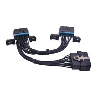 1 Male To 2 Perempuan J1962 OBD Y Kabel OBD 2 OBDII OBD2 16 Pin Splitter Kabel Konektor untuk Buick /Cadillac/Cruze