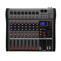 Console de mixage professionnelle 8 canaux XLR pour scène et conférence, petite, portable, avec alimentation fantôme USB – Vente chaude transfrontalière