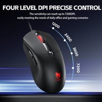 Souris de jeu T-WOLF G550 avec programmation macro mécanique, 7 couleurs lumineuses, 1200-7200 DPI, 6 boutons, en stock pour ordinateur de bureau et ordinateur portable