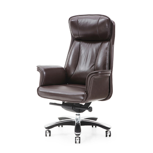Poltrone Direzionali Moderne in Pelle con Braccioli Imbottiti, Design Ergonomico, Altezza Regolabile, Base Girevole per Ufficio e Laboratorio - Product Image 2
