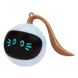 宠物猫狗自动智能猫玩具跳球自互动电动旋转USB猫玩具滚动跳球