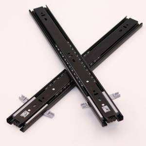 45mm 풀 익스텐션 서랍 슬라이드 셀프 클로즈 인터락 고품질 모던 스타일 볼 베어링 슬라이드 - Product Image 4