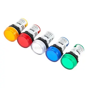 Nin hot sale 22mm AD16-22DS 6-380V high quality industrial pilot light signal lamp indicator light color white body