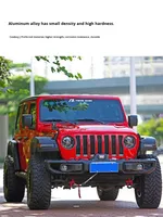 Kit de pare-chocs à visser WranglerJL10th Anniv |   Alliage Al-Mg Avant et Arrière Résistance aux Chocs Robuste |   Amélioration professionnelle tout-terrain