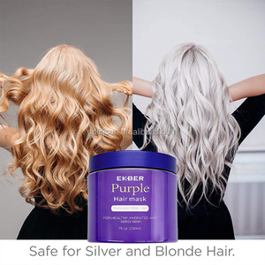Maschera Professionale Viola <span class=keywords><strong>per</strong></span> <span class=keywords><strong>Capelli</strong></span> EKBER, Anti-Giallo, Riparatrice del Colore, Idratante - Product Image 2