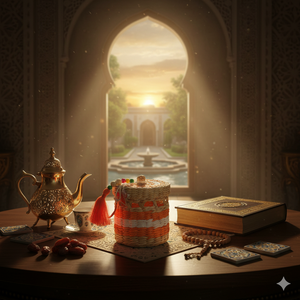 Modern Eco-Friendly Rattan/Wicker <b>Storage</b> <b>Basket</b> Attached <b>Lid</b> for Eid Al-Fitr Ramadan Decorations-Decorative Home Organizer Box - Product Image 6