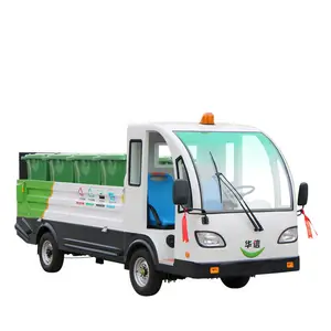 Electric flatbed cargo truck/garbage collection transport ZT4308 with best price