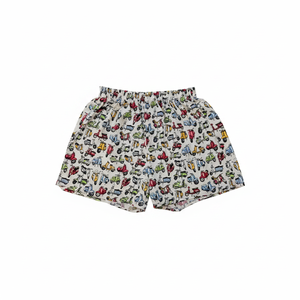 Calzoncillos bóxer para hombre con estampado de motor colorido en blanco Calzoncillos cómodos - Product Image 2