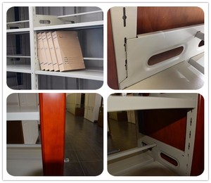 Estante de libros de Metal con impresión de transferencia de madera para <span class=keywords><strong>biblioteca</strong></span>, estantería, estantería para libros para <span class=keywords><strong>biblioteca</strong></span> - Product Image 6