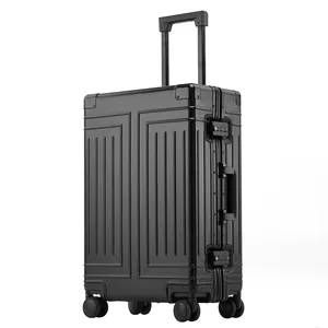 Full Portable Suitcase 100 Premium Aluminum Frame Luggage Travel Aluminum Rod Luggage Low MOQ