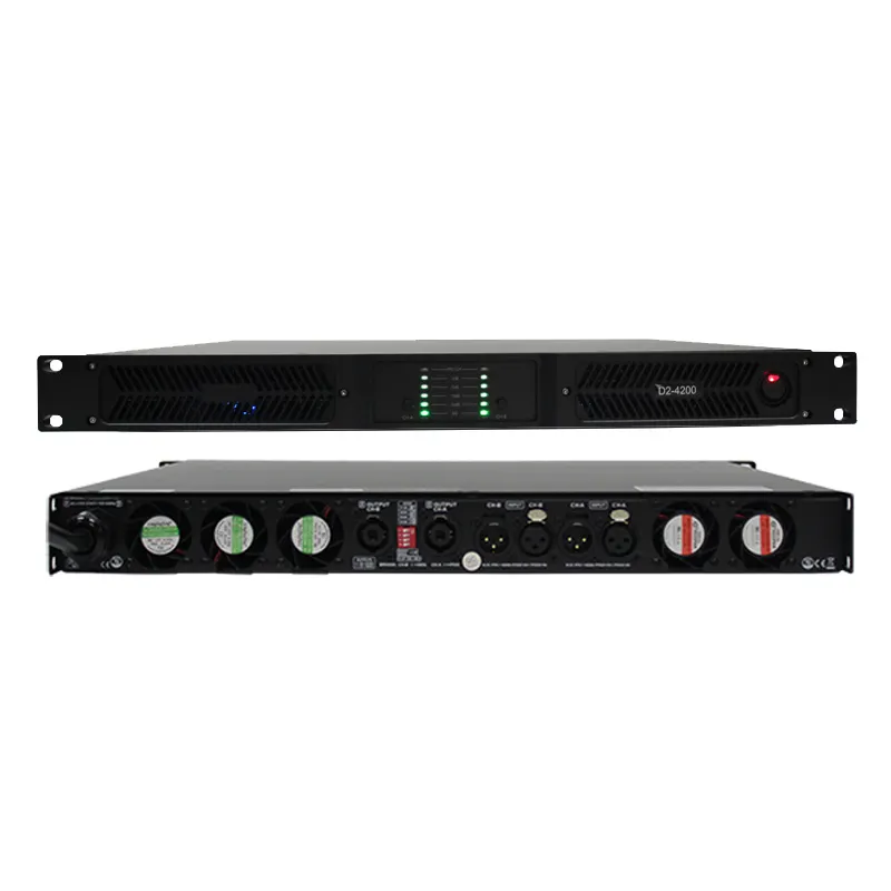 D2-4200 2 channels stage master class d subwoofer amplifiers professional power 5000 watts