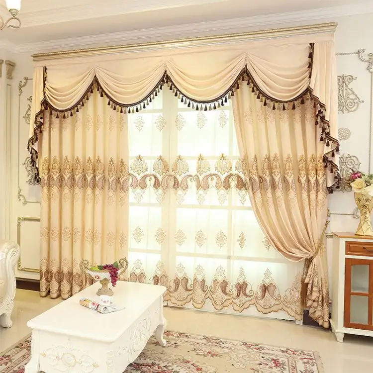 Роскошные шторы в европейском стиле, занавески для гостиной, ткань для затенения, готовые изделия на заказ, украшение для домашнего свадебного стола