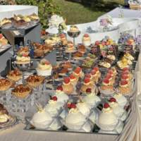 Support de présentation de desserts en miroir argenté, acrylique, pour événements, mariages, tables de réception