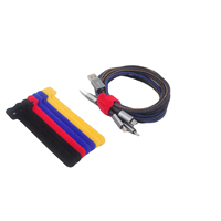 Attaches de câble micro crochet et boucle réutilisables en nylon multicolore personnalisées en usine
