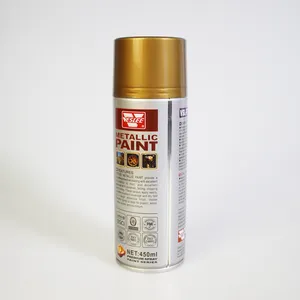 High Quality 450ml Non-toxic Full Paint Film Matt Gold Spray Paint