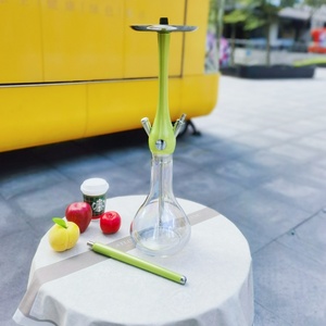 New Design <b>Macaron</b> Enamel Paint Wookahed Handmade Wooden Hookah Setup Premium Classic Hookah Shop Lounge Bar Cafe Smoking Shisha - Product Image 1