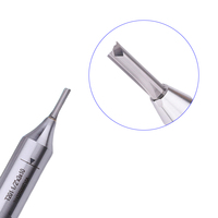 Fraise droite en carbure de tungstène Lamboss TCT à deux dents, revêtement OEM, diamètre de tige en pouces, pour CNC