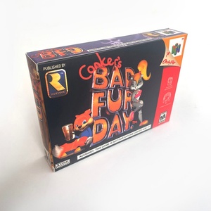 USA NTSC Conkers Box Retro 64 Bit <b>Game</b> Consoles English Thick Cardboard with Tray <b>Game</b> Cartridge Replacement for N64 - Product Image 4