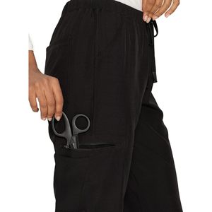 Floralhue Women's V-Neck <b>Scrubs</b> <b>Top</b> And Cargo Pants With 12 Pockets Yoga Waistband 4 Way Stretch Hospital Uniforms - Product Image 6