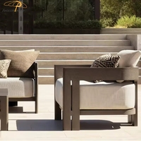Hotel-Luxus Wasserabweisender Moderner Aluminium-Outdoor-Sessel Antikes Sofa-Set Möbel