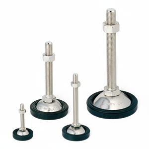 Pie de nivelación de la serie AUTOCFT con accesorio de almohadilla de goma antideslizante, adaptador de 8 piezas - Product Image 1