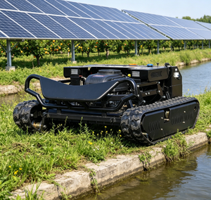 Hot Sale Industrial 900mm Track Self Propelled Lawn Mower All Terrain <b>Remote</b> <b>Control</b> <b>Robotic</b> Lawn Mower - Product Image 5