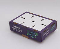 Cartons en carton ondulé imprimés sur mesure pour cerises, emballage d'exportation de fruits frais, matériau recyclable robuste