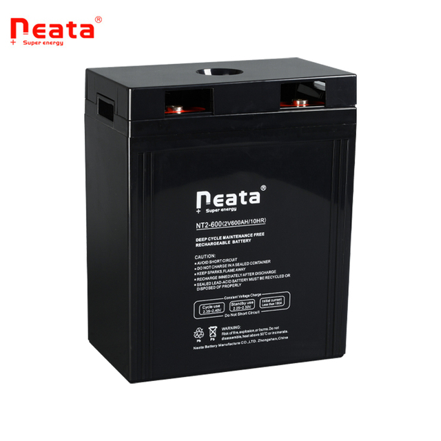 2V 600Ah Professional VRLA Battery for Solar System 5 Pieces in Parallel up to 3000Ah 2 Volts