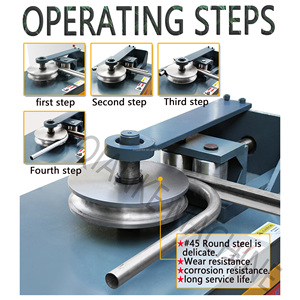 Machine de pliage de tuyaux hydraulique semi-automatique pour plieur de tubes en acier 90 °   180 °   Équipement de cintrage de tubes métalliques pour tubes carrés et ronds - Product Image 5