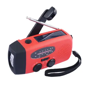 USB-Aufladung Multifunktions-Radio empfänger Mini tragbare AM/FM Wetter radio Solar Handkurbel LED Taschenlampe