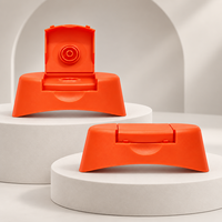 Bouchon distributeur en plastique à clapet avec couvercle de valve en silicone, couvercle à clipser en plastique, bouchon à vis à clapet pour bouteille de miel à presser