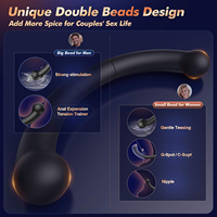 Masseur de prostate vibrant à double extrémité, plug anal vibrant, plug anal féminin pour hommes